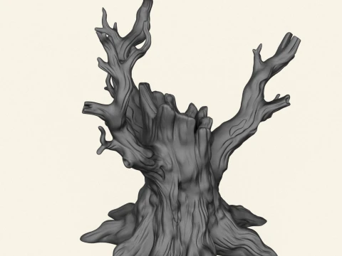Dead Tree Trunk 06 3D Print Model