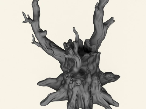 Dead Tree Trunk 06 3D Print Model