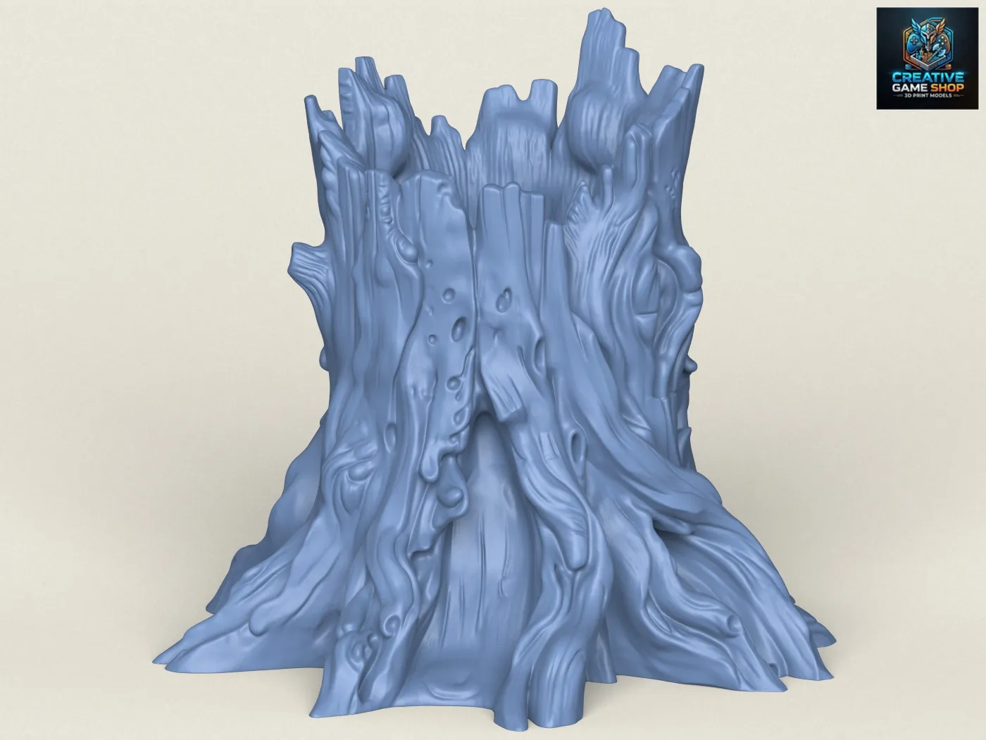 Dead Tree Trunk 07 3D Print Model .c4d .max .obj .3ds .fbx .stl .blend 