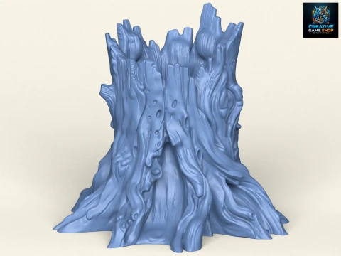 Tronc d'arbre mort 07 Modèles 3D en vedette