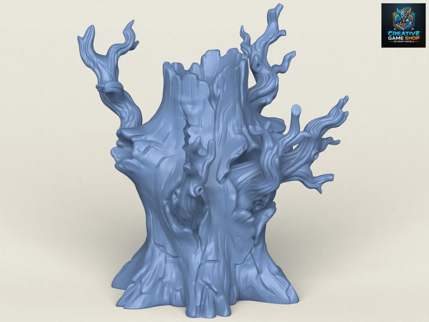 Dead Tree Trunk 08 3D Print Model .c4d .max .obj .3ds .fbx .stl .blend 