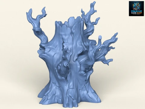 Dead Tree Trunk 08 3D Print Model