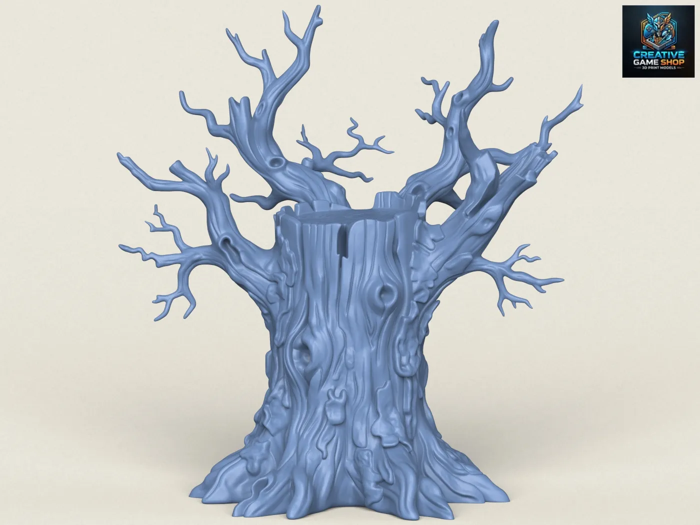 Dead Tree Trunk 10 3D Print Model .c4d .max .obj .3ds .fbx .stl .blend 