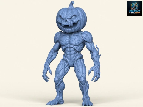 Pumpkin Monster Character 3D Print Model