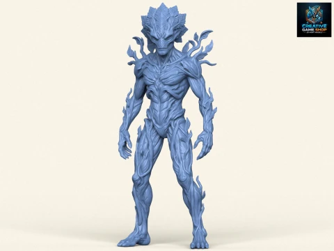 Personnage extraterrestre fantastique Modèles 3D en vedette