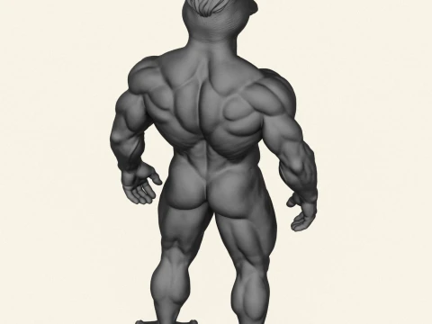 Stylish Duck Man Character 3D Print Model