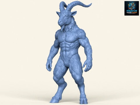 Goat Muscular Character 3D printmodel