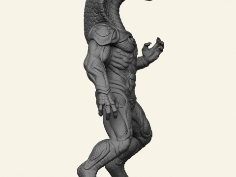 Monster Cobra Snake Character 3D Print Model