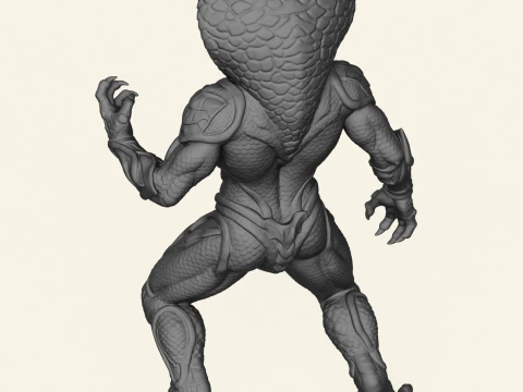 Monster Cobra Snake Character 3D Print Model