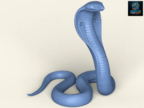 King Cobra Snake 3D printmodel