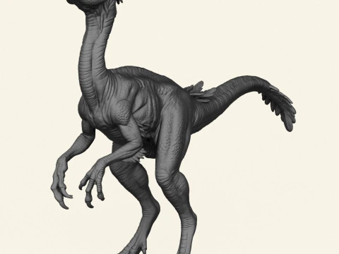 Compsognathus Dinosaur 3D Print Model