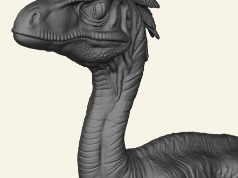 Compsognathus Dinosaur 3D Print Model