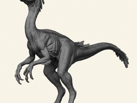 Compsognathus Dinosaur 3D Print Model