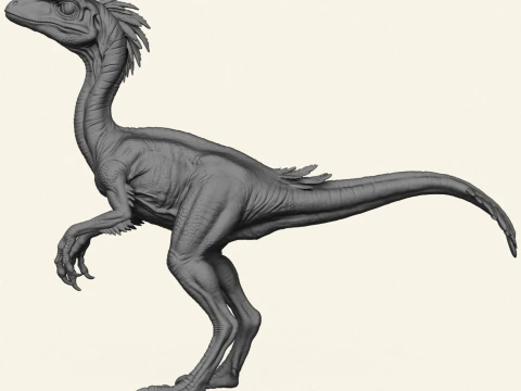 Compsognathus Dinosaur 3D Print Model