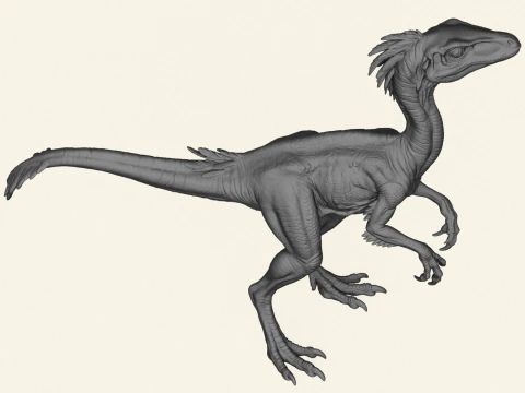 Compsognathus Dinosaur 3D Print Model