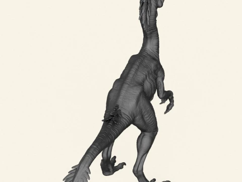 Compsognathus Dinosaur 3D Print Model
