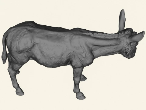 Donkey Man Miniature Toy 3D Print Model