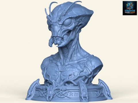 District 9 Alien Bust 3D Print Model
