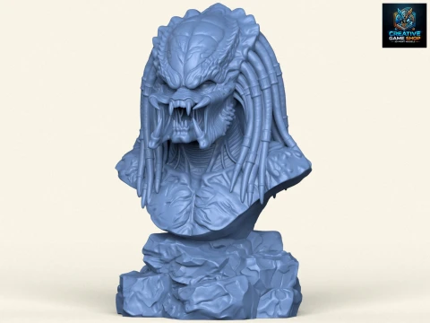 Predator Bust 3D Print Model