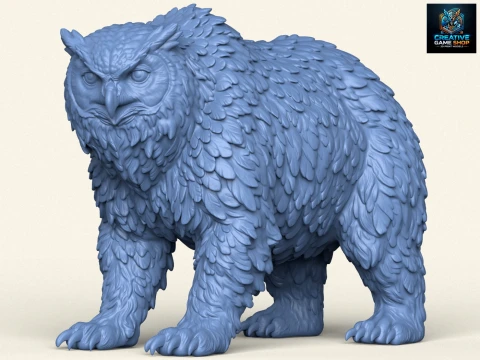 Owlbear Mythical Creature 3D 프린트 모델