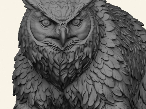 Owlbear Mythical Creature 3D Print Model