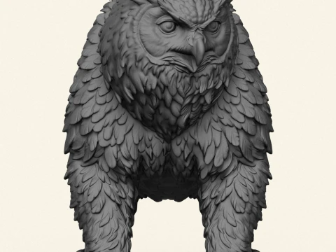 Owlbear Mythical Creature 3D Print Model