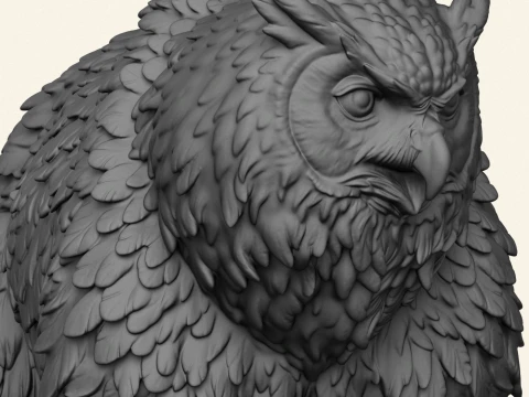 Owlbear Mythical Creature 3D Print Model