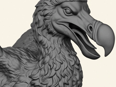 Dodo Bird Running 3D Print Model