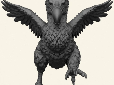 Dodo Bird Running 3D Print Model