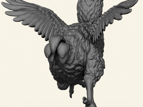 Dodo Bird Running 3D Print Model