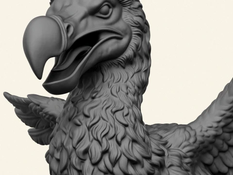 Dodo Bird Running 3D Print Model