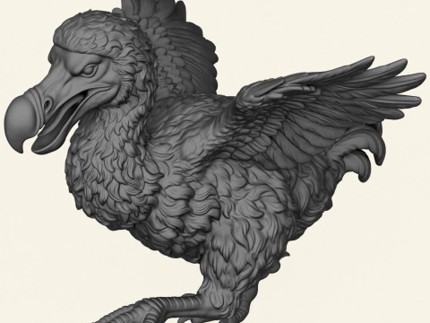 Dodo Bird Running 3D Print Model