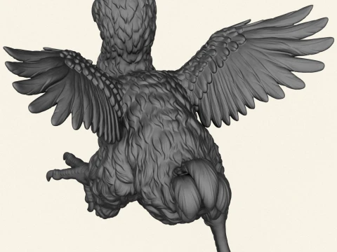 Dodo Bird Running 3D Print Model