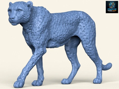 Wild Cheetah 3D 打印模型