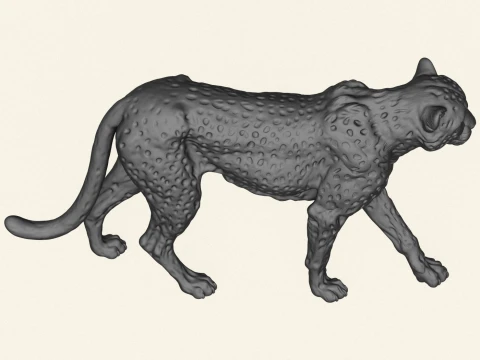 Wild Cheetah 3D Print Model