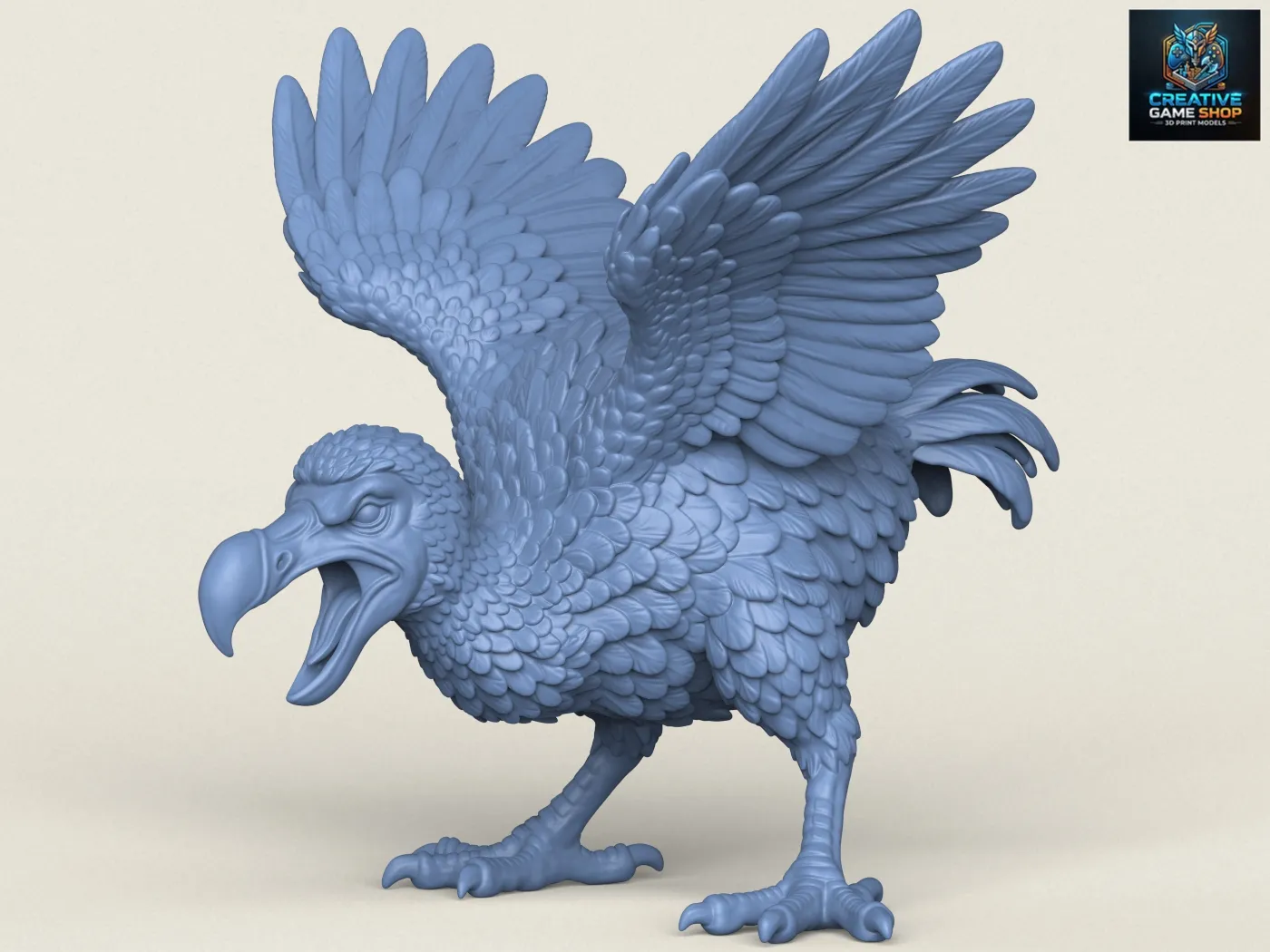 Angry Dodo Bird Miniature 3D Print Model .c4d .max .obj .3ds .fbx .stl .blend 