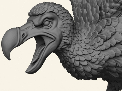 Angry Dodo Bird Miniature 3D Print Model
