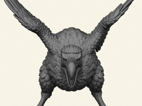 Angry Dodo Bird Miniature 3D Print Model
