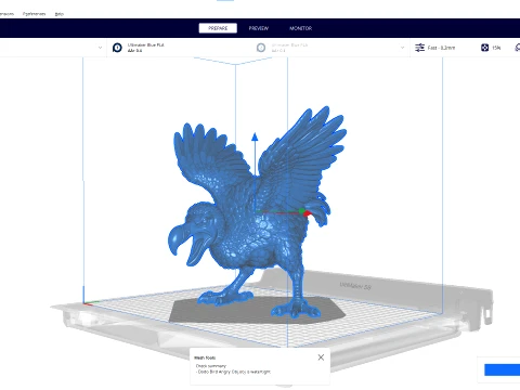 Angry Dodo Bird Miniature 3D Print Model