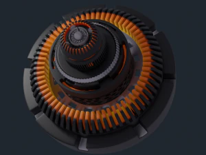 m&eacute;canique Modèle 3D