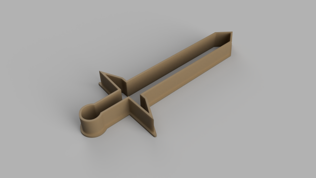 sword cutter cookie stl sword cutter cookie stl 3D Модель .c4d .max .obj .3ds .fbx .stl .blend 