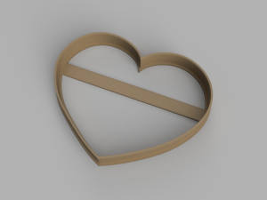 heart cutter cookie stl heart cutter cookie stl 3D Model