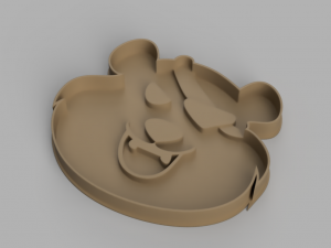 bear cutter cookie stl custom cookie cutter stl 3d print design 3d files stl file 3D Модель