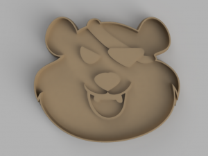 bear cutter cookie stl custom cookie cutter stl 3d print design 3d files stl file 3D Model