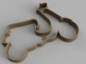 ベスパカッター クッキーstl カスタムクッキーカッター stl 3dプリントデザイン 3dファイル stlファイル 3Dモデル