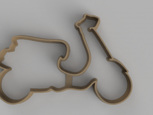vespa cutter cookie stl custom cookie cutter stl 3d print design 3d files stl file 3D Model