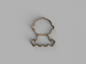 baby cutter cookie stl custom cookie cutter stl 3d print design 3d files stl file Modello 3D