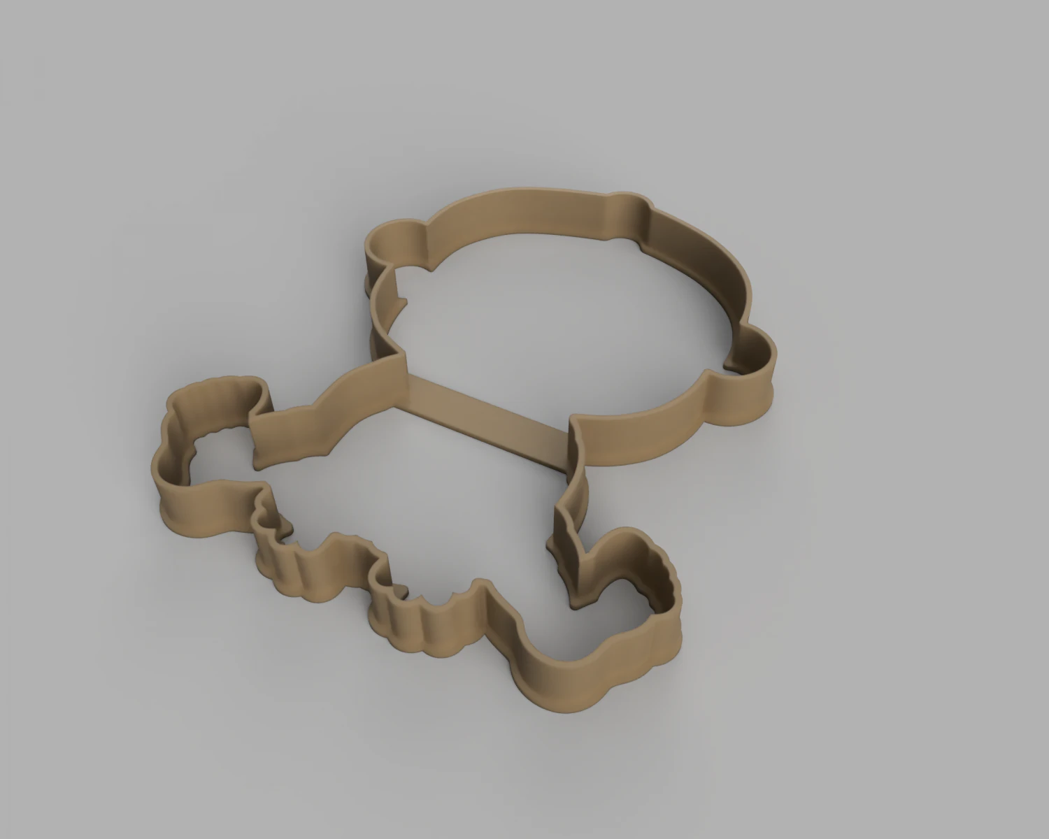 cortador de biscoito de beb&ecirc; stl cortador de biscoito personalizado stl design de impress&atilde;o 3d arquivos 3d arquivo stl Modelo 3D .c4d .max .obj .3ds .fbx .stl .blend 