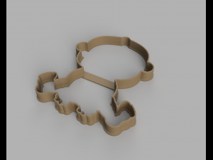 baby cutter cookie stl custom cookie cutter stl 3d print design 3d files stl file 3D Модель