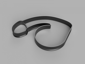 penis cutter cookie stl custom cookie cutter stl 3d print design 3d files stl file 3D Модель